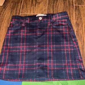 Abercrombie Kids A-Line Mini Skirt in Blue and Red